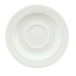 Schonwald 9186918 Donna 6.25" White Porcelain Saucer - 12 / CS