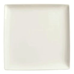 World Tableware SL-9C Slate White 9-1/4" Square Coupe Plate - 12 / CS