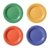 G.E.T. SP-WP-10-MIX Mardi Gras Melamine Wide Rim 10.5" Plate - 12 / CS -Libbey Kitchenware Store 6036693