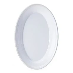 G.E.T. OP-911-W SuperMel White 9.25" Oval Platter - 24 / CS