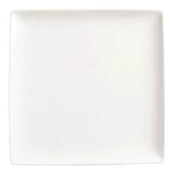 World Tableware SL-6C Slate White 6-1/4" Square Coupe Plate - 36 / CS