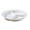 G.E.T. CP-530-W SuperMel White 3-Compartment Plate - 12 / CS