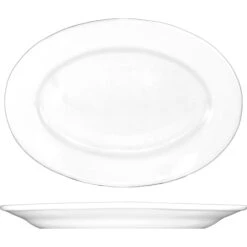 International Tableware DO-85 Dover White 13-3/8 In Platter - 12 / CS
