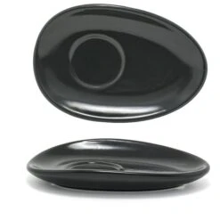 FOH DCS055BKP23 Tides 7" Mussel Saucer - 12 / CS