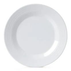 G.E.T. PT-10-MN-W Minski White 10.5" Textured Plate - 12 / CS