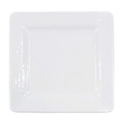 EGS D11SQRR-WHITE Pebble Creek Square 11" Plate - 6 / CS