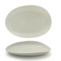 FOH DSP033GRP22 Tides 8" Sea Grass Oval Plate - 6 / CS