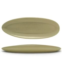 FOH DSU008GRP23 Tides 11.5" Sea Grass Slim Oval Plate - 12 / CS