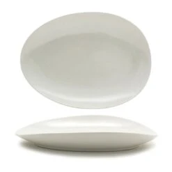 FOH SPT055BEP20 Tides 14.5" Scallop Platter - 2 / CS