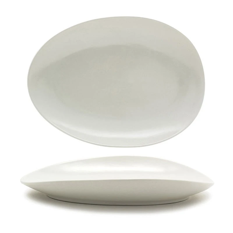 FOH SPT055BEP20 Tides 14.5" Scallop Platter - 2 / CS 3 FOH SPT055BEP20 Tides 14.5" Scallop Platter - 2 / CS