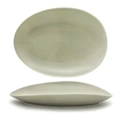 FOH SPT055GYP20 Tides 14.5" Pumice Platter- 2 / CS