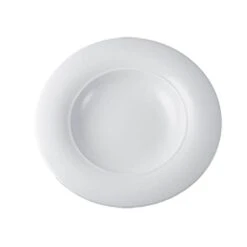 Vertex China OP-26 Opera White 10-1/8" Rimmed Soup Bowl - 12 / CS