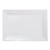 EGS D7511RC-W Vogue White 11" X 7.5" Rectangular Plate - 6 / CS