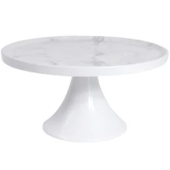 Elite Global Solutions M8RPKT-C Sierra Faux Marble 8 X 4"H Plate Stand