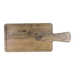 EGS M127RCFP-DW Fo Bwa Melamine 12" X 7" Faux Driftwood Serving Board
