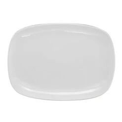 Intl Tableware QP-14 Quad 14 X 9.5" Euro White Platter - 12 / CS