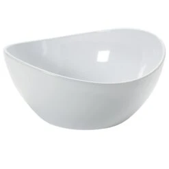 G.E.T. B-115-W Osslo White Melamine 4 Qt. Round Bowl