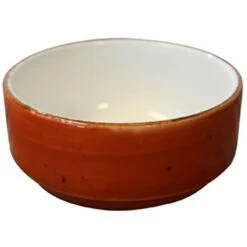 Vertex China LTC-4S Terra Cotta 10 Ounce Round Bouillon - 36 / CS