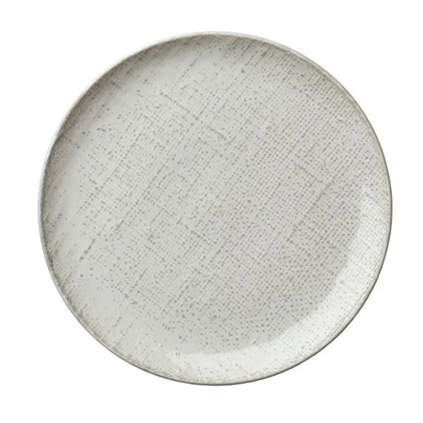 Oneida L6800000152C Knit 10.25" Round Coupe Plate - 24 / CS 3 Oneida L6800000152C Knit 10.25" Round Coupe Plate - 24 / CS