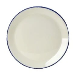 Steelite 17100568 Blue Dapple 6" Coupe Plate - 36 / CS