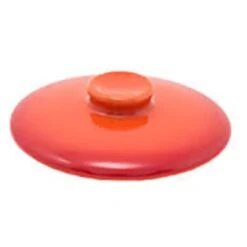 FOH DLI134ORC23 Kiln Blood Orange Lid For 7 Ounce Dish - 12 / CS