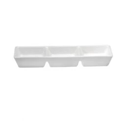 Sant Andrea R4020000945 Fusion 7.25 X 2.4 3-Compartment Dish - 36 / CS
