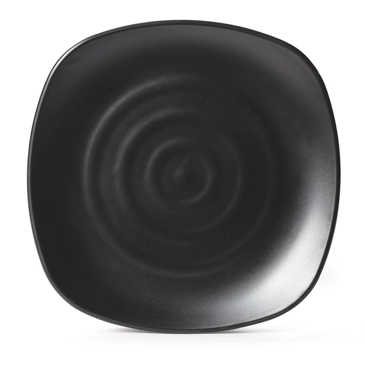 G.E.T. P-1000-BK Nara Black Melamine 9.75" Square Plate - 12 / CS 3 G.E.T. P-1000-BK Nara Black Melamine 9.75" Square Plate - 12 / CS