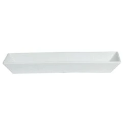 Bugambilia BUD11WW White Rectangular Buffet Platter