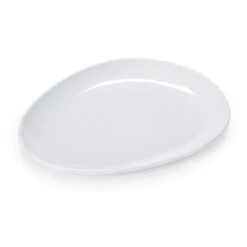 G.E.T. CS-6111-W Siciliano White 11" X 9.25" Coupe Platter - 12 / CS