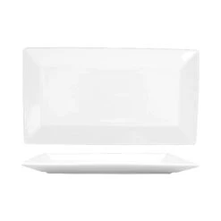 Intl Tableware SP-50 Slope Bright White 14.5 X 8.25 Platter - 12 / CS