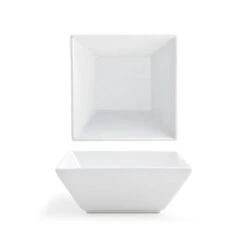 FOH DBO152WHP23 Kyoto White 10 Ounce Square Bowl - 12 / CS