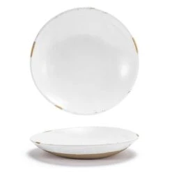 FOH DBO162WHP23 Artefact White 24 Ounce Low Bowl - 12 / CS