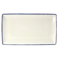 Steelite 17100556 Blue Dapple 12.5 X 7.5" Platter - 6 / CS