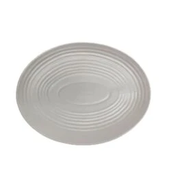 Vertex China E-14-S Elements Stone 13.25" Oval Platter - 12 / CS