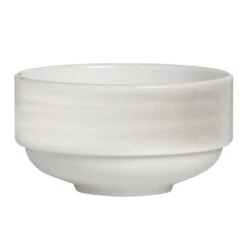 Folio 4412RF014 Ruche White 10 Ounce Stacking Soup Cup - 36 / CS