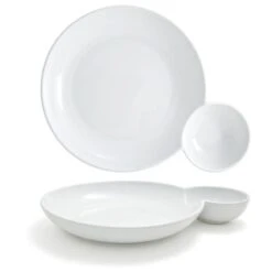 FOH DBO126WHP22 Harmony Bento 32 Ounce Duo Bowl - 6 / CS