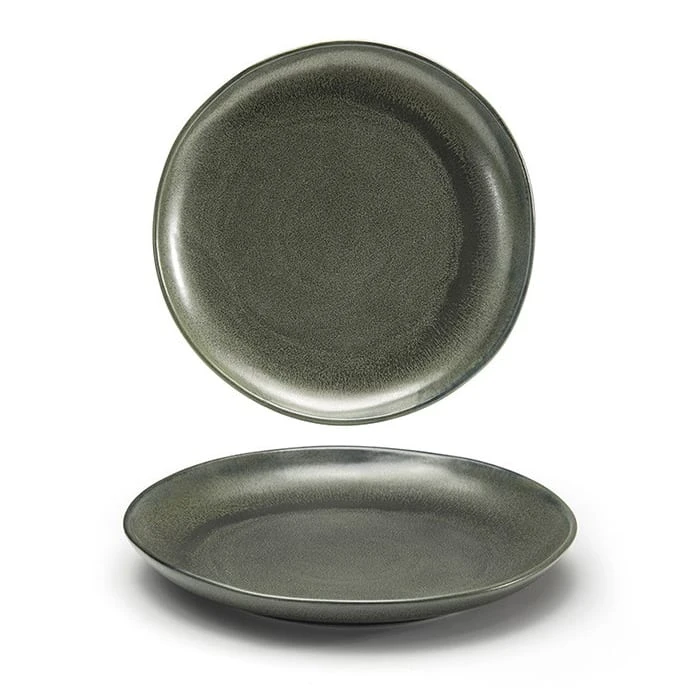 FOH DDP061DGP22 Kiln Sage 10" Plate - 6 / CS 3 FOH DDP061DGP22 Kiln Sage 10" Plate - 6 / CS