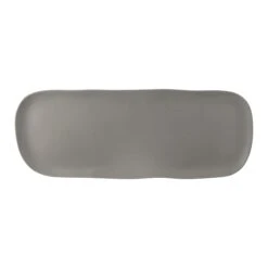 EGS B181170-DGS Morocco Dark Gray Speckle 17" X 6-3/4" Plate - 6 / CS