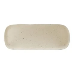 EGS B181170-ESS Morocco Eggshell Speckle 17" X 6-3/4" Plate - 6 / CS