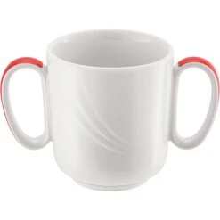 Schonwald 9185631-62931 Donna Senior Red 2-Handle 1.5 Oz. Mug - 6 / CS