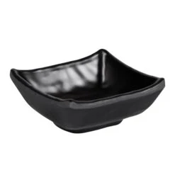 EGS JW4007-B Ore Black 2-3/4" Square Kozara Bowl - 6 / CS