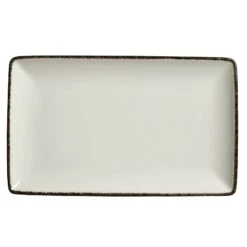 Steelite 17560550 Charcoal Dapple 10-5/8" X 6-1/2" Platter - 6 / CS