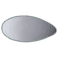 Steelite 6512G382 Scape Glass Clear 12" X 5-7/8" Platter - 6 / CS