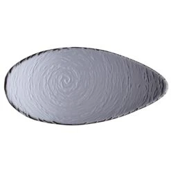 Steelite 6513G382 Scape Glass Smoked 12-1/8 X 5-7/8" Platter - 6 / CS