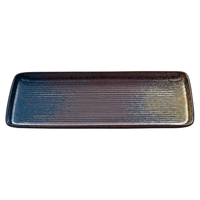 Playground 701212291000351 Sea 8 5/8" Rectangle Platter - 6 / CS 3 Playground 701212291000351 Sea 8 5/8" Rectangle Platter - 6 / CS