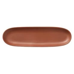 World Tableware DRI-11-C Driftstone Clay 4" X 13 1/4" Tray - 12 / CS