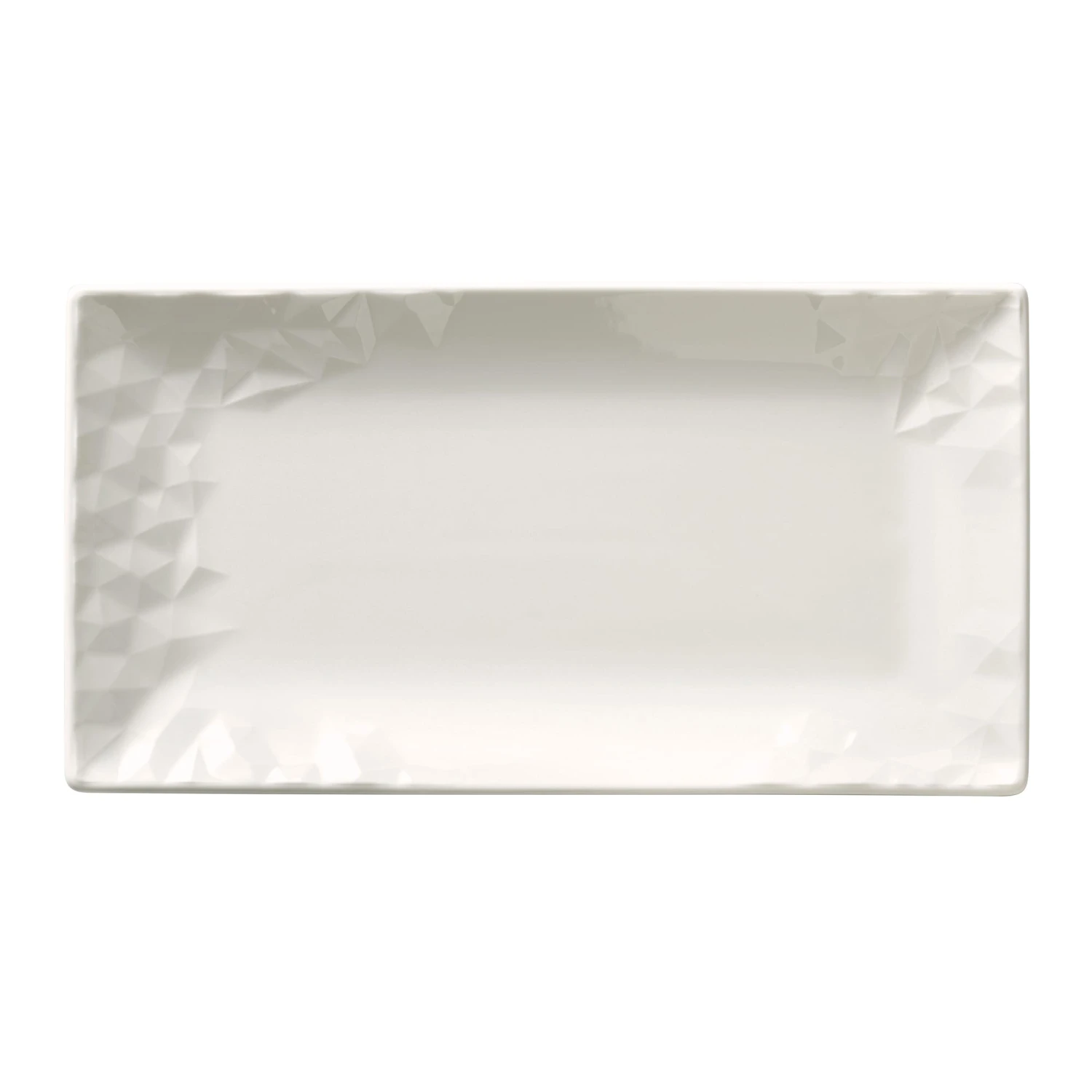 Syracuse China 988001258 Status White Rect 11" X 6" Platter - 12 / CS 3 Syracuse China 988001258 Status White Rect 11" X 6" Platter - 12 / CS