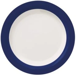 World Tableware BMEL-1105B Blue Band Basics 10" Plate - 12 / CS