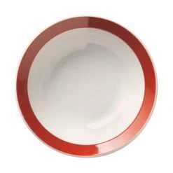 World Tableware BMEL-1131R Red Band Basics 10 Ounce Bowl - 36 / CS