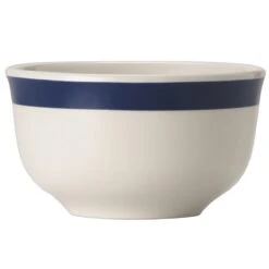 World Tableware BMEL-1140B Blue Band Basics 8 Ounce Bowl - 36 / CS